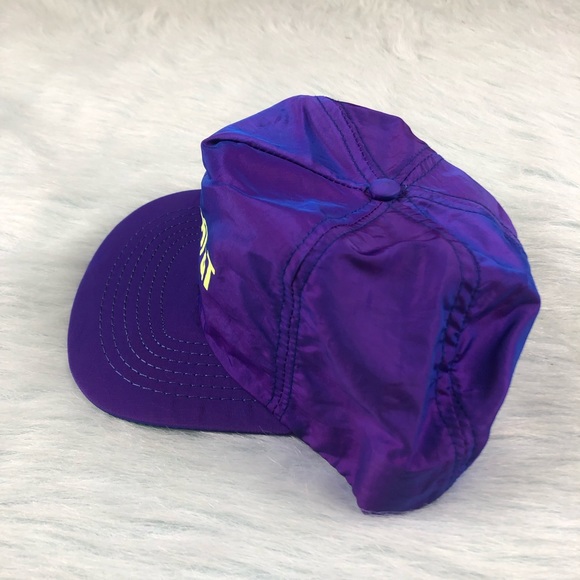 Vtg 80’s AT&T Neon Shimmer Snapback Hat Retro USA - Picture 2 of 7